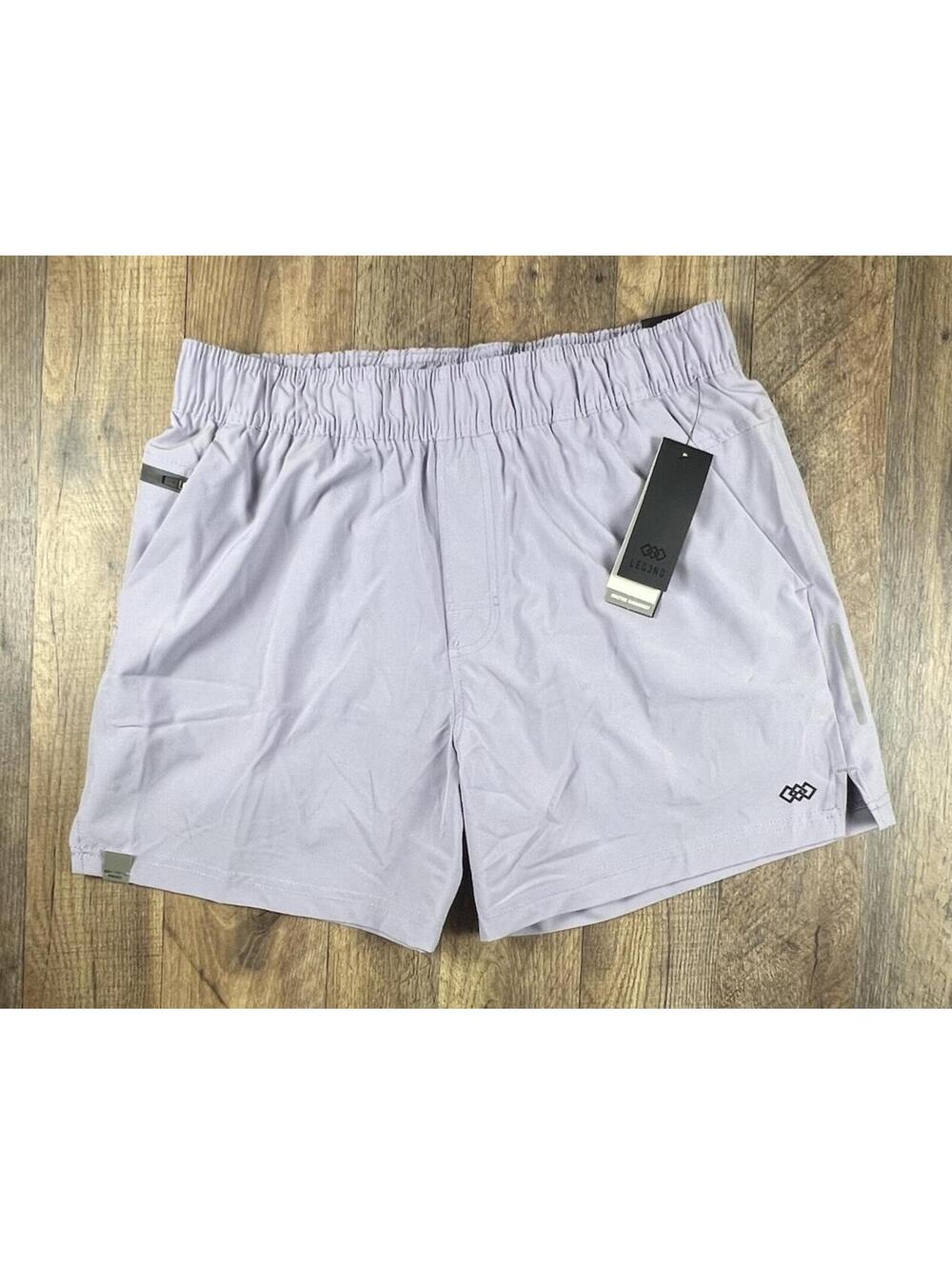 NWT Legend Athletic Shorts Medium Purple 5" Workout Gym Running Active Lined